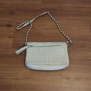 Urban Expressions White Studded Crossbody Bag